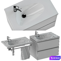 Laufen_ PALOMBA_washbowl_Part 1 3D Model Vray