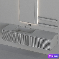 Antonio Lupi bathroom set 3D Model Vray, Corona