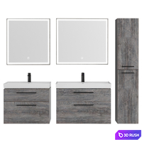 Nova 75/90 Oak Rochelieu (2 drawers) 3D Model Vray, Corona