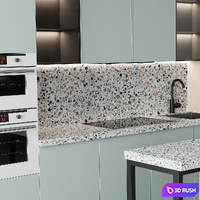 Kitchen No. 3 3D Model Corona