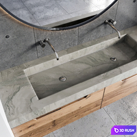 Bathroom furniture 4 3D Model Vray, Corona