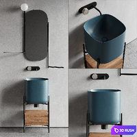 Scarabeo Ceramiche Diva Floor-standing Vanity Unit Set 2 3D Model Vray, Corona