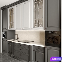 Kitchen 3D Model Vray, Corona