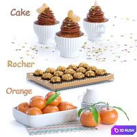 Sweet set_1 3D Model Vray