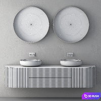 Modern Bathroom Cabinet | No. 103 3D Model Vray, Corona