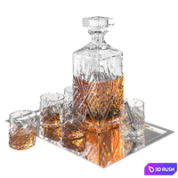 Whiskey tray 3D Model Vray, Corona