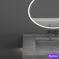 Washbasin my design 3D Model Vray