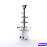 Chocolate fountain 3D Model Corona