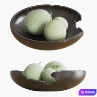 Table Decor 3D Model Vray, Corona