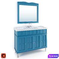 Bathroom furniture set Caprigo Borgo 3D Model Corona