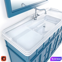 Bathroom furniture set Caprigo Borgo 3D Model Corona