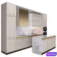 Kitchen 27 3D Model Vray, Corona