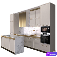 Kitchen 27 3D Model Vray, Corona