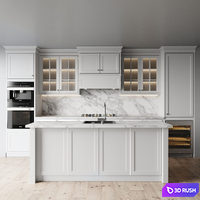 Kitchen 0100 3D Model Vray, Corona