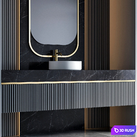 Bathroom furniture 58 3D Model Vray, Corona