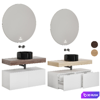 Stworki Olborg 100/120 and mirror Malme 3D Model Vray, Corona