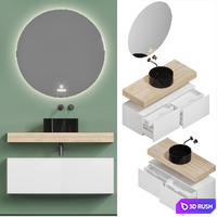 Stworki Olborg 100/120 and mirror Malme 3D Model Vray, Corona
