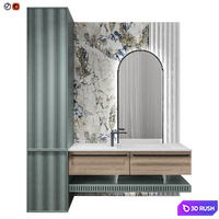 Luxury Bathroom 19 3D Model Vray, Corona
