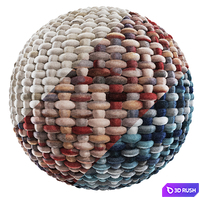 Felt weaving material 3D Model Vray, Corona
