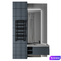 Luxury Bathroom 88 3D Model Vray, Corona