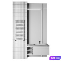 Luxury Bathroom 88 3D Model Vray, Corona