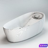 Toto Bathtube 3D Model Corona