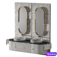 Luxury Bathroom 138 3D Model Vray, Corona