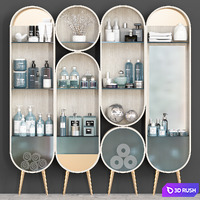Bathroomset_116 3D Model Vray, Corona