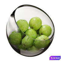 Large Slant Fruit Bowl Guava 3D Model Vray, Corona
