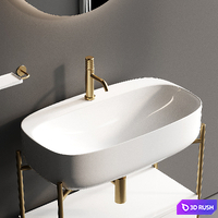 Scarabeo Ceramiche Diva Floor-standing Vanity Unit Set 4 3D Model Vray, Corona