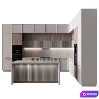 Neoclassical kitchen 22 3D Model Corona