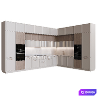 Neoclassical kitchen 22 3D Model Corona