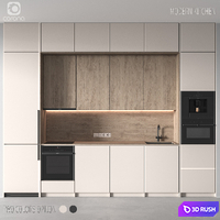 Modern kitchen 3D Model Corona