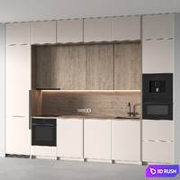 Modern kitchen 3D Model Corona