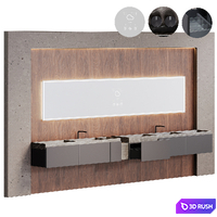 ANTONIO LUPI Bathroom furniture | NABATEI collections 3D Model Corona