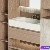 Bathroom Furniture 01 3D Model Corona