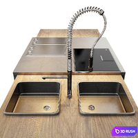 AVE Toncelli Essence Kitchen &amp; Miele 3D Model Vray, Corona