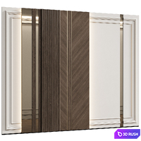 Neoclassical wall panels 24 3D Model Corona
