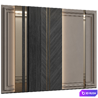 Neoclassical wall panels 24 3D Model Corona