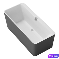 Bathtub Villeroy &amp; Boch Squaro Edge 12 Excellence 3D Model Vray, Corona