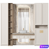 Bathroom Furniture 095 3D Model Vray, Corona