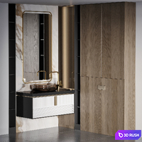 Bathroom Furniture 56 3D Model Vray, Corona