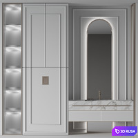 Bathroom furniture №26 3D Model Vray, Corona