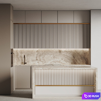 Kitchen 26 3D Model Vray, Corona