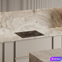 Kitchen 26 3D Model Vray, Corona