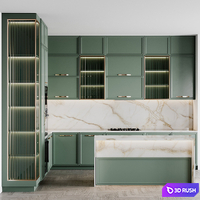 Kitchen modern265 3D Model Vray, Corona