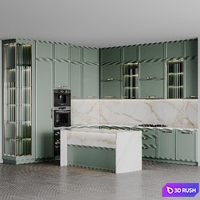 Kitchen modern265 3D Model Vray, Corona