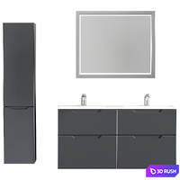 Wall-hung Vanity Unit Raval Vector 3D Model Corona