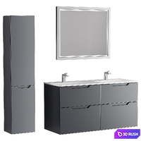 Wall-hung Vanity Unit Raval Vector 3D Model Corona