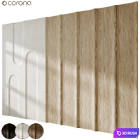 Wall 3D Panel 02 3D Model Corona